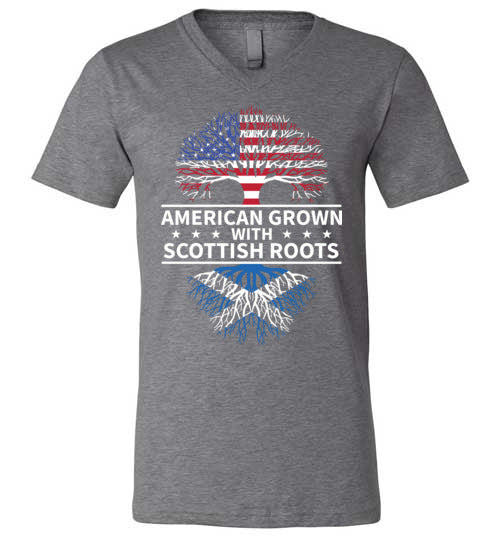 American Grown With Scottish Roots V-Neck
