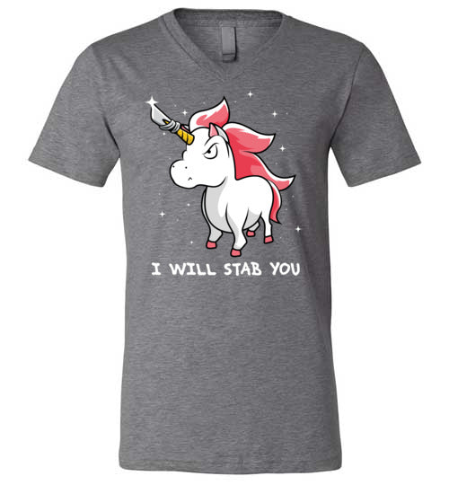 Unicorn Will Stab You V-Neck
