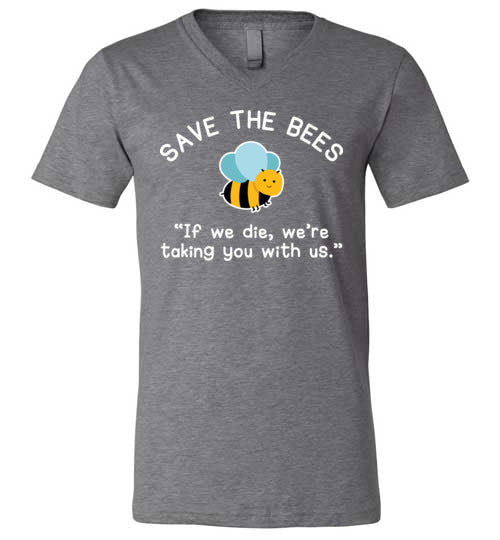 Save The Bees Taking You With Us V-Neck