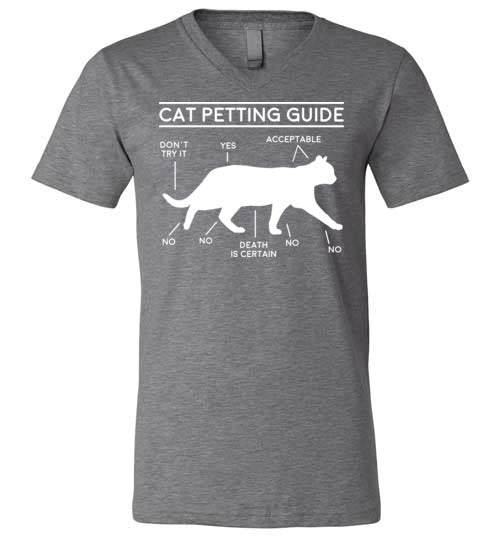 Cat Petting Guide V-Neck
