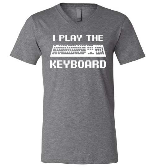 I Play The Keyboard V-Neck