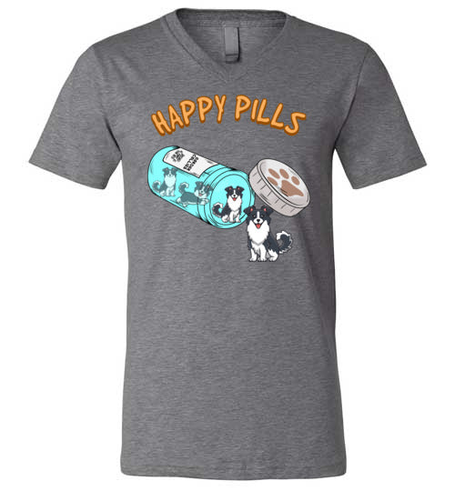 Happy Pills Border Collie V-Neck