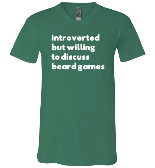 Introverted But Willing To Discuss Board Games V-Neck