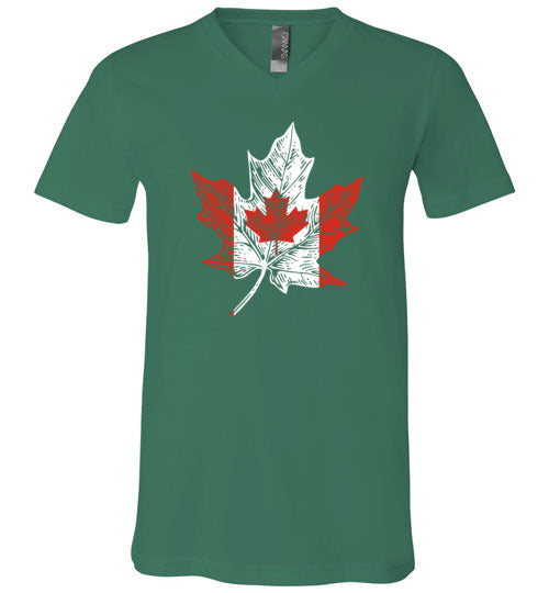 Canadian Maple Leaf V-Neck