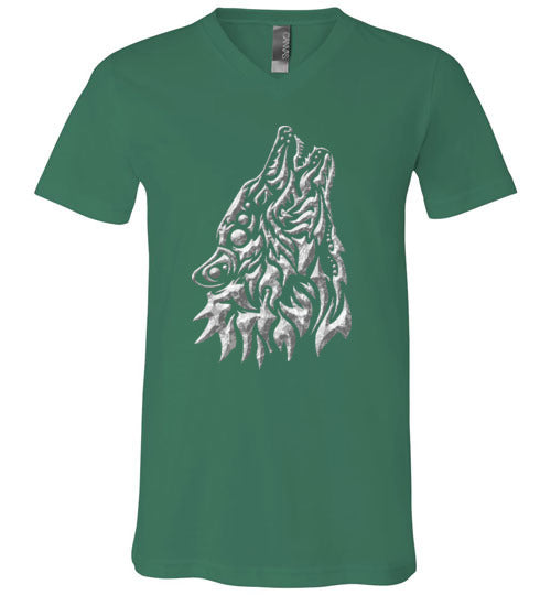Fenrir Viking Wolf V-Neck