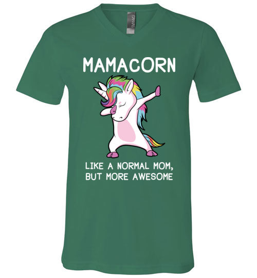 Mamacorn Unicorn Mom V-Neck