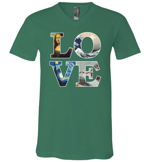 Love Art Masterpieces V-Neck