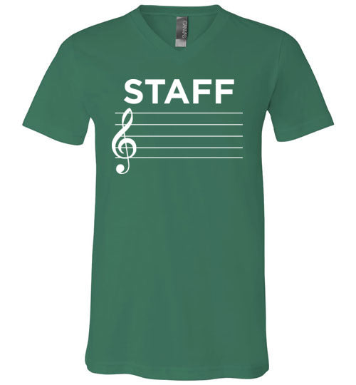 Music Staff V-Neck