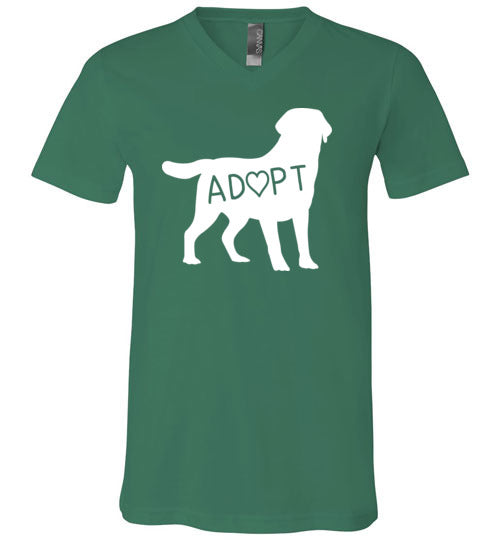 Adopt Dog V-Neck