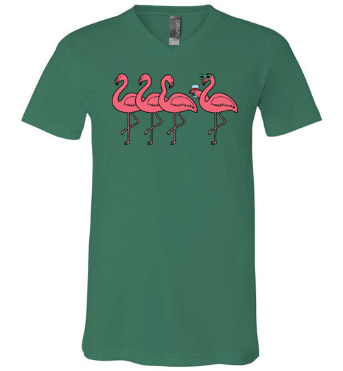 Flamingo Group Wine V-Neck