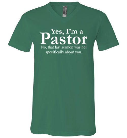 Pastor Last Sermon V-Neck