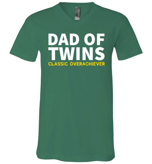 Dad Of Twins Overachiever V-Neck