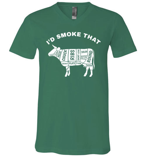 Id Smoke That Beef BBQ V-Neck