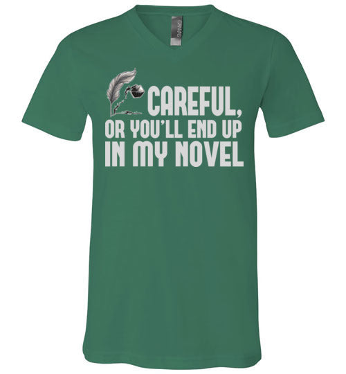 Careful Novel V-Neck