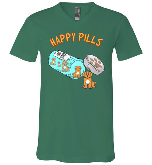 Goldendoodle Happy Pills V-Neck