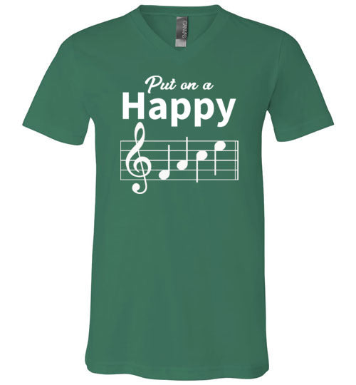 Happy Face Music V-Neck