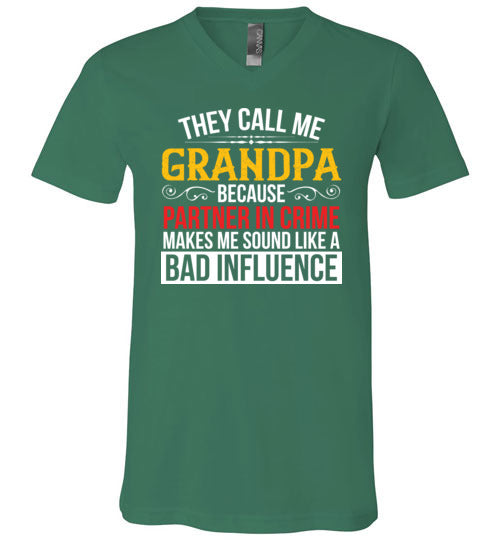 They Call Me Grandpa Partner V-Neck