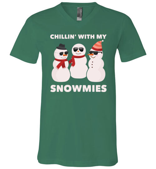 Chillin With My Snowmies V-Neck