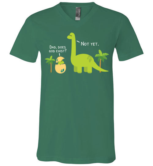 Atheist Dinosaur V-Neck