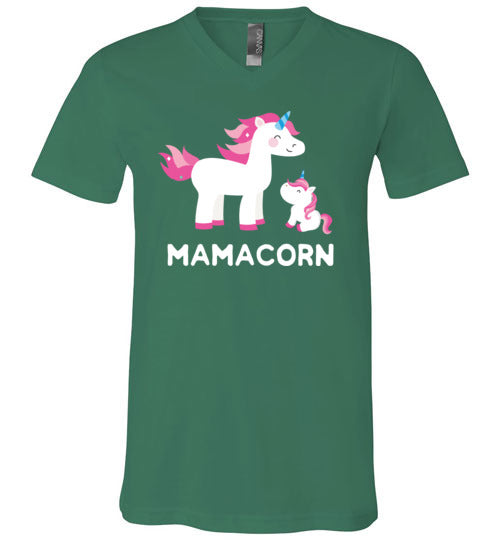 Unicorn Mom Mamacorn V-Neck