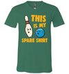 Bowling This Is My Spare Shirt V-Neck