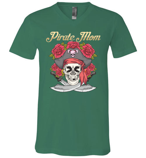 Pirate Mom Fancy V-Neck