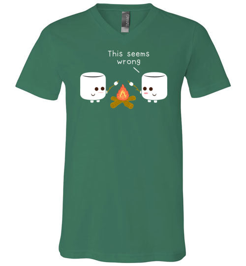 Marshmallows Roasting Marshmallows Camping V-Neck