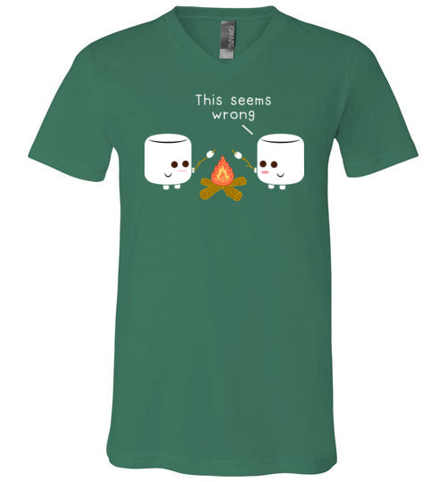 Marshmallows Roasting Marshmallows Camping V-Neck