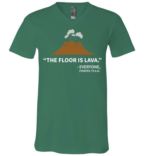 Floor Is Lava Pompeii V-Neck