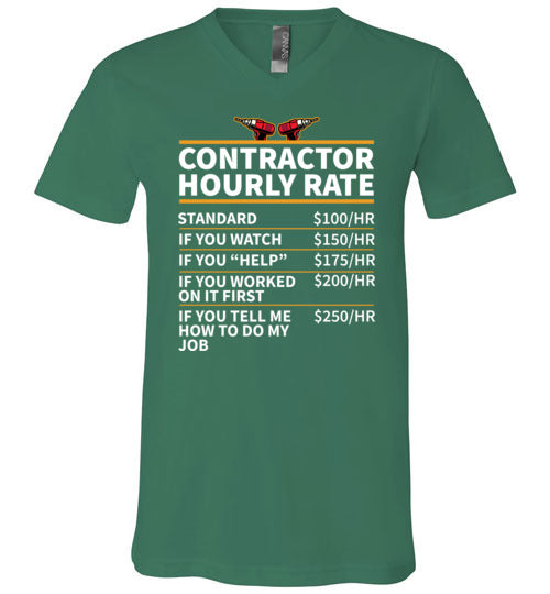 Contractor Hourly Rate V-Neck