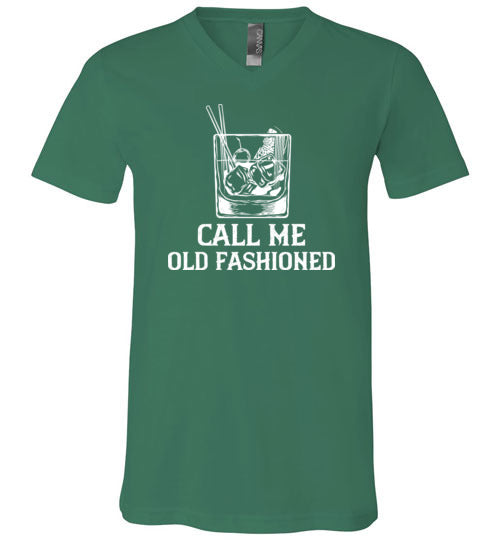 Call Me Old Fashioned Whiskey V-Neck