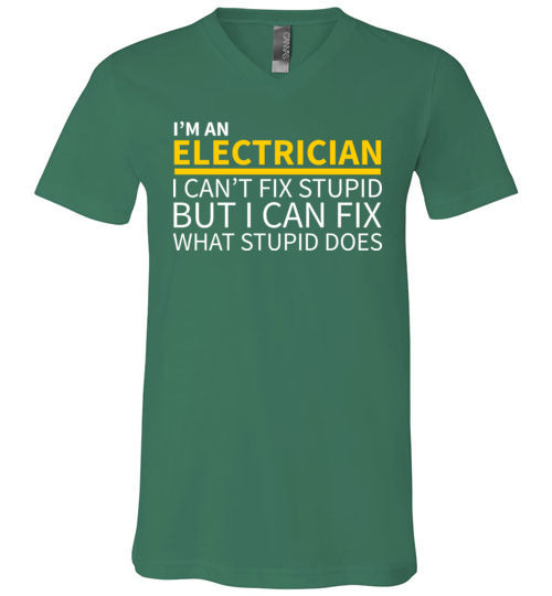 Electrician Cant Fix Stupid V-Neck