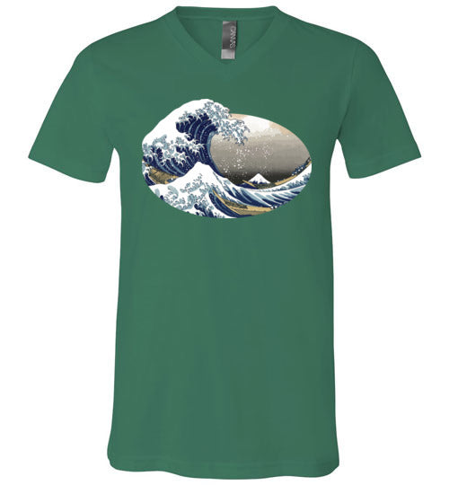 Great Wave off Kanagawa V-Neck