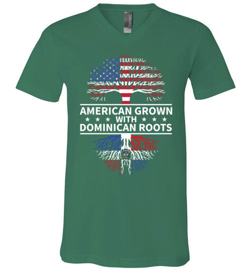 American Grown With Dominican Roots V-Neck