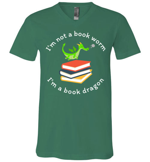 Book Dragon V-Neck