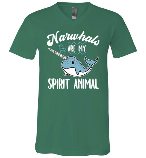 Narwhals Spirit Animal V-Neck