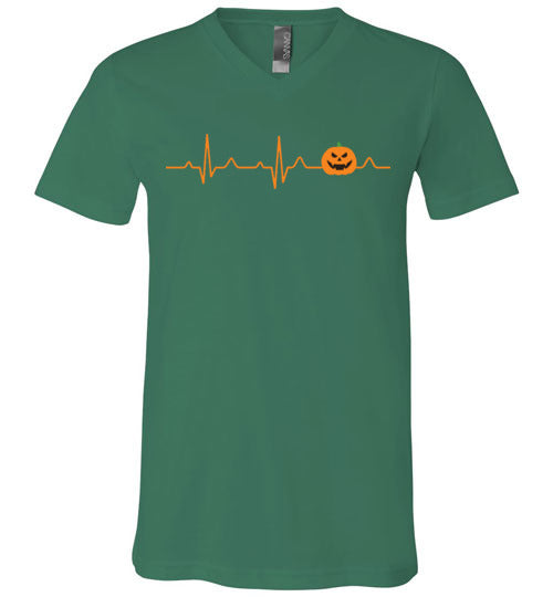 Pumpkin Heartbeat V-Neck