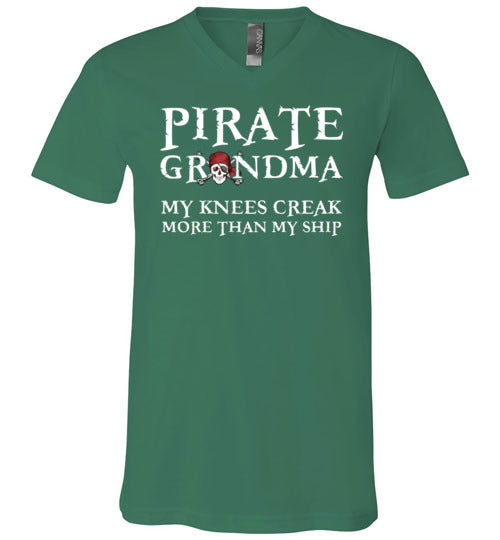 Pirate Grandma V-Neck