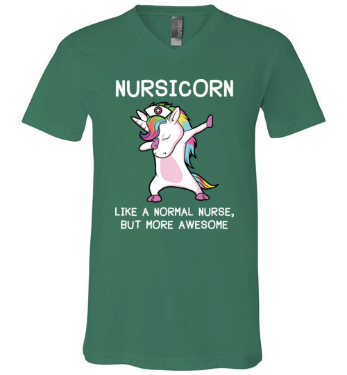 Nursicorn Nurse Unicorn V-Neck