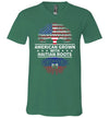 American Grown With Haitian Roots V-Neck