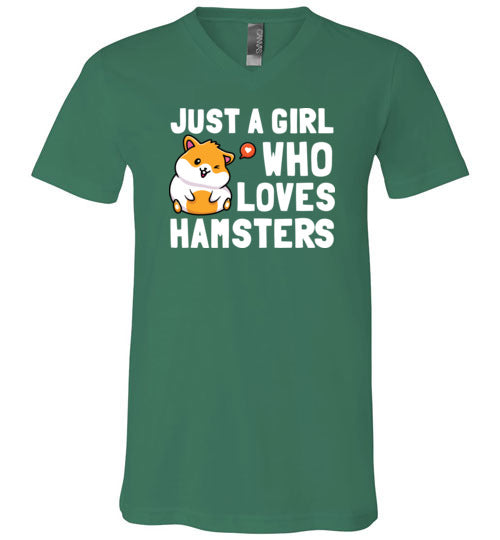 Just a girl Who Loves Hamsters V-Neck