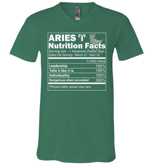 Aries Nutrition Facts V-Neck
