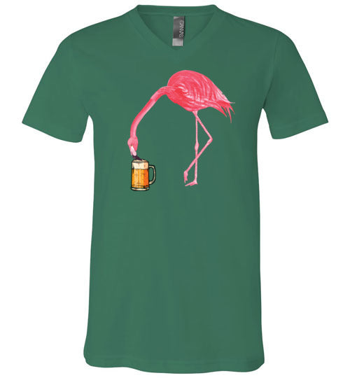 Flamingo Beer V-Neck