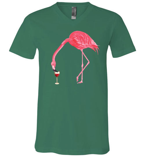 Flamingo Wine V-Neck