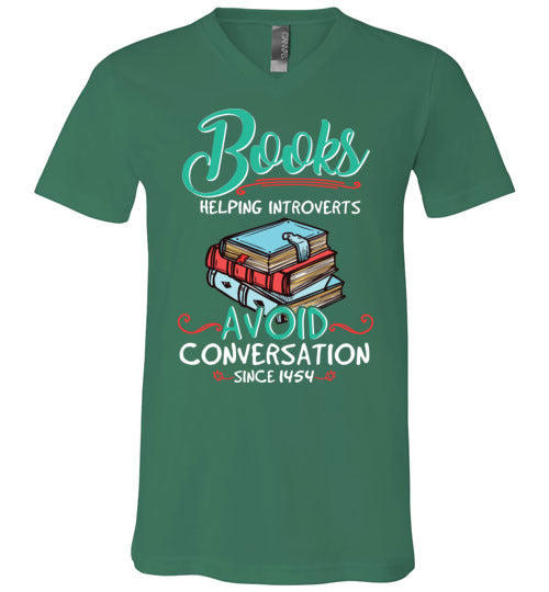 Books Helping Introverts V-Neck