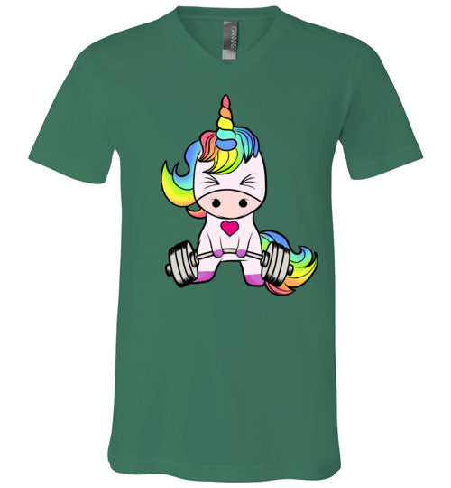 Unicorn Weightlifting Gym V-Neck