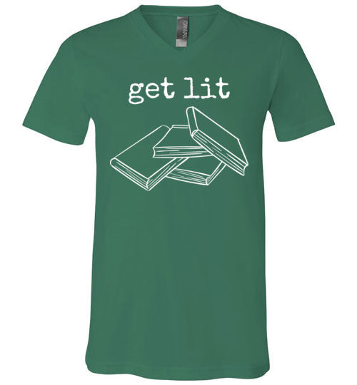 Get Lit Literature Books V-Neck