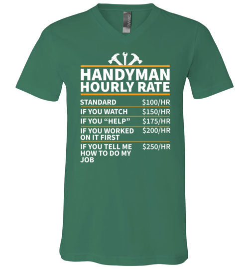 Handyman Hourly Rate V-Neck