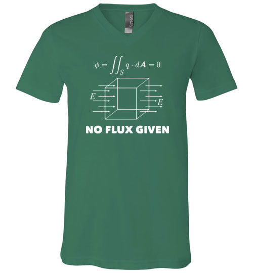 No Flux Given Physics V-Neck