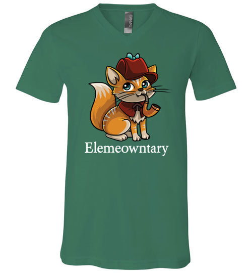 Cat Detective Elemeowntary V-Neck